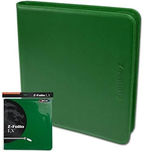 Amazon.com: BCW Z-Folio LX Zipper Portfolio - Premium Green